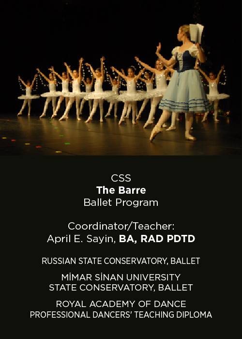 April Ebru Sayin, BA, RAD PDTD, Royal Academy of Dance Registered Teacher